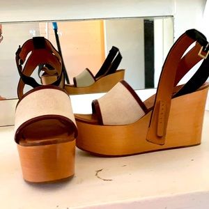 Celine Wedge Sandals